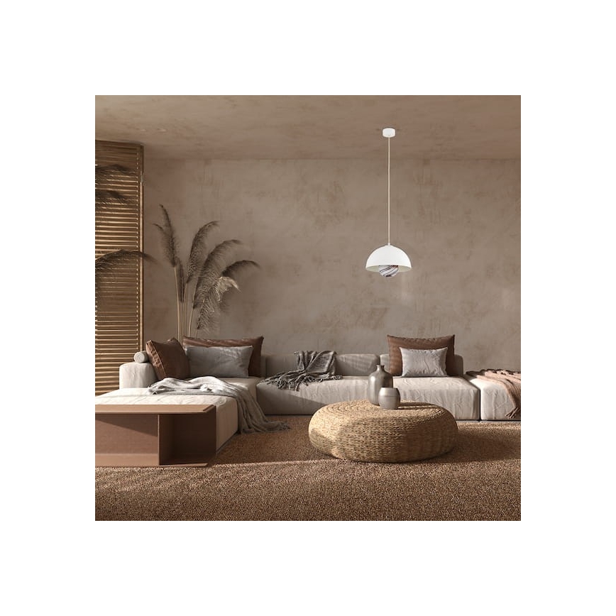 Argon 8443 - Luster na sajli PIAVA 1xE14/7W/230V alabaster bela