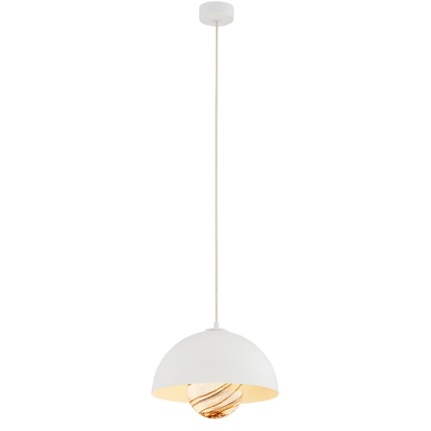 Argon 8443 - Luster na sajli PIAVA 1xE14/7W/230V alabaster bela