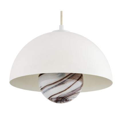Argon 8443 - Luster na sajli PIAVA 1xE14/7W/230V alabaster bela