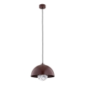 Argon 8444 - Visilica na sajli PIAVA 1xE14/7W/230V alabaster braon