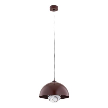 Argon 8444 - Visilica na sajli PIAVA 1xE14/7W/230V alabaster braon