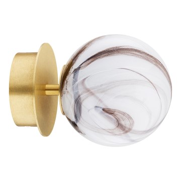 Argon 8453 - Zidna svetiljka FABIO 1xE14/7W/230V alabaster zlatna