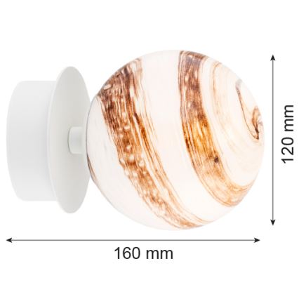 Argon 8454 - Zidna svetiljka FABIO 1xE14/7W/230V alabaster bela