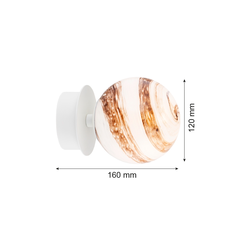 Argon 8454 - Zidna svetiljka FABIO 1xE14/7W/230V alabaster bela