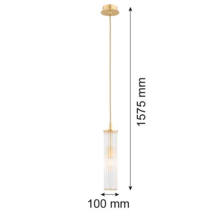 Argon 8489 - Viseći luster HAMPTON na sajli 1xE14/7W/230V zlatna
