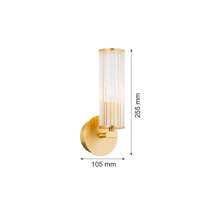 Argon 8497 - Zidna svetiljka HAMPTON 1xE14/7W/230V, zlatna