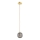 Argon 8512 - Luster na sajli PALOMA 1xE14/7W/230V prečnik 12 cm zlatna/crna
