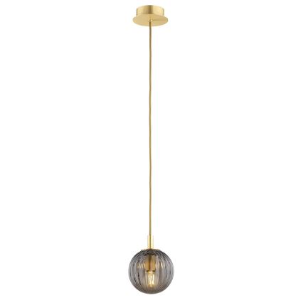 Argon 8512 - Luster na sajli PALOMA 1xE14/7W/230V prečnik 12 cm zlatna/crna