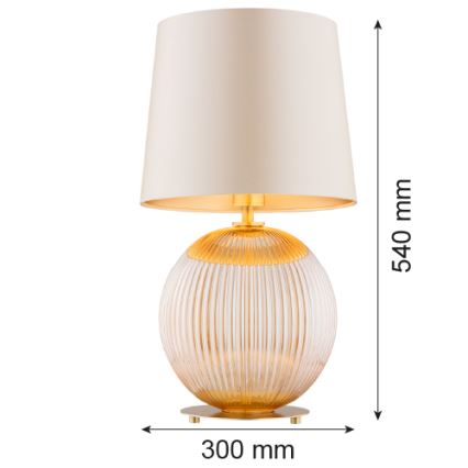 Argon 8535 - Stona lampa HAMILTON 1xE27/15W/230V 54 cm krem/bež