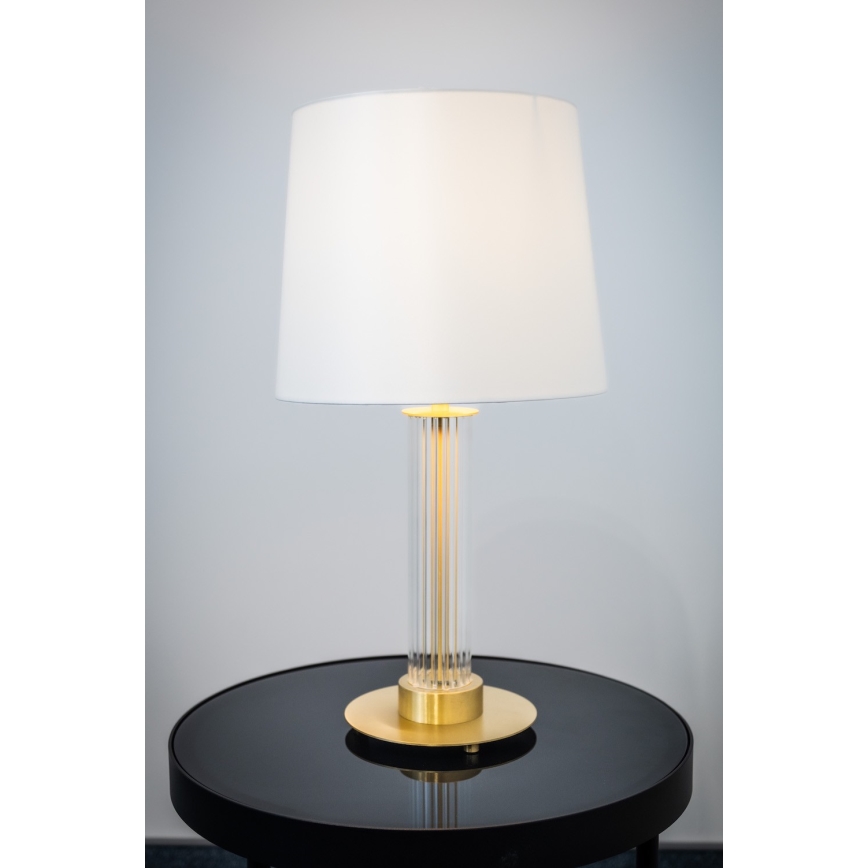 Argon 8540 - Stona lampa HAMPTON 1xE27/15W/230V 57 cm bela