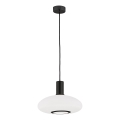 Argon 8565 - Luster na sajli SAGUNTO PLUS 1xE27/15W/230V, prečnik 30 cm, crna