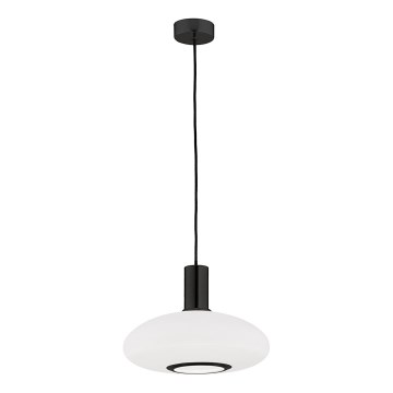 Argon 8565 - Luster na sajli SAGUNTO PLUS 1xE27/15W/230V, prečnik 30 cm, crna