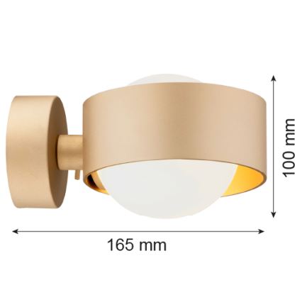 Argon 8567 - Kupatilska zidna lampa MASSIMO PLUS 1xG9/6W/230V IP44 zlatna