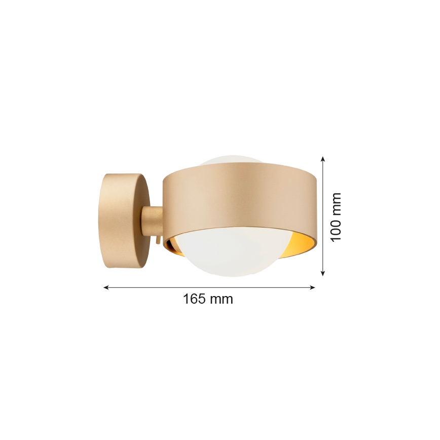 Argon 8567 - Kupatilska zidna lampa MASSIMO PLUS 1xG9/6W/230V IP44 zlatna