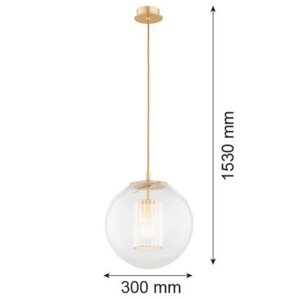 Argon 8626 - Luster na sajli HAMPTON 1xE27/15W/230V