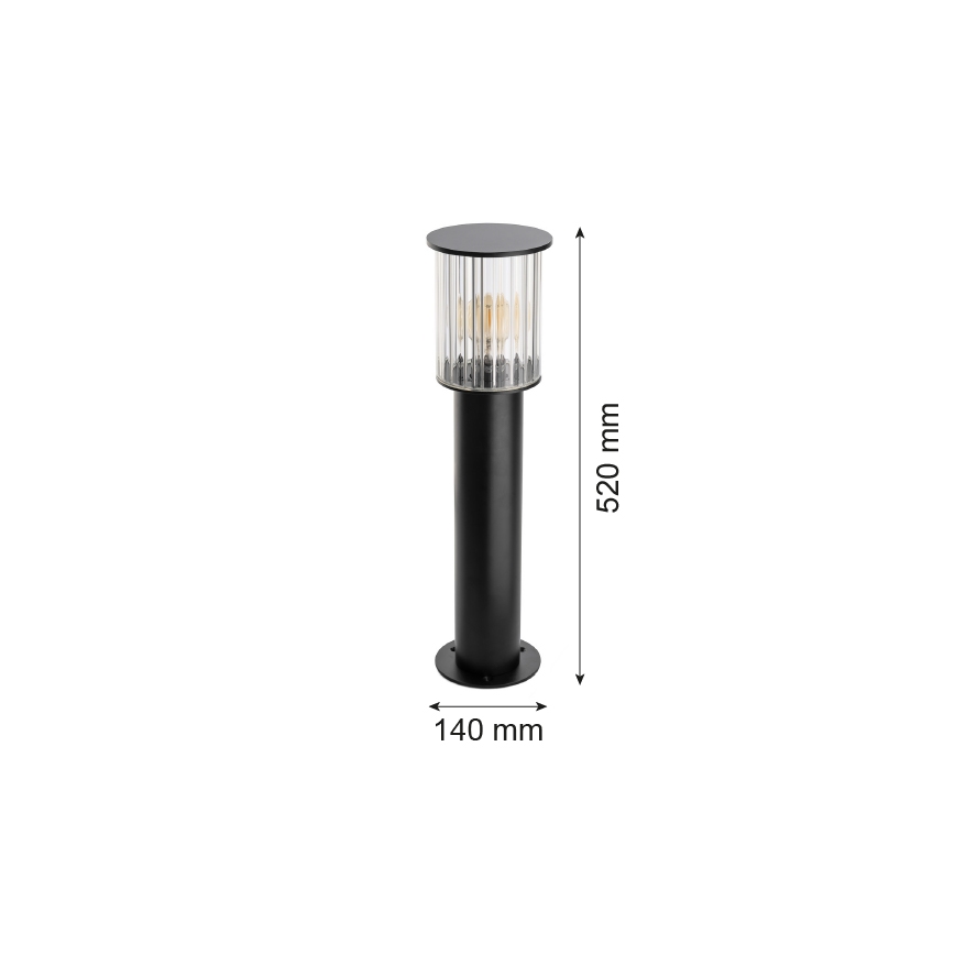 Argon 8749 - Spoljašnja lampa NORFOLK 1xE27/15W/230V IP44 52cm crna