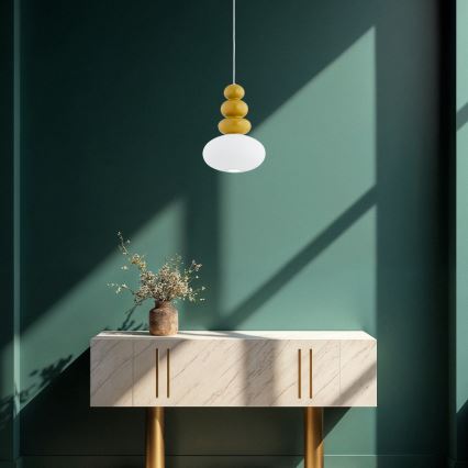 Argon 8821 - Luster na sajli DIEGO 1xGU10/5W/230V bela/smeđa