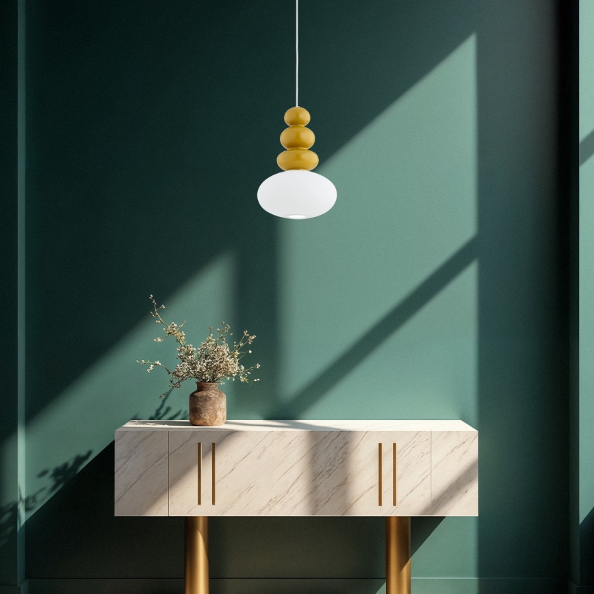 Argon 8821 - Luster na sajli DIEGO 1xGU10/5W/230V bela/smeđa