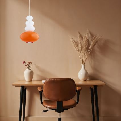 Argon 8822 - Luster na sajli DIEGO 1xGU10/5W/230V bela/narandžasta