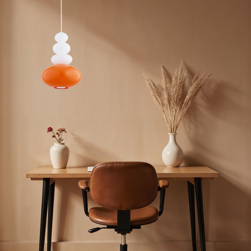 Argon 8822 - Luster na sajli DIEGO 1xGU10/5W/230V bela/narandžasta