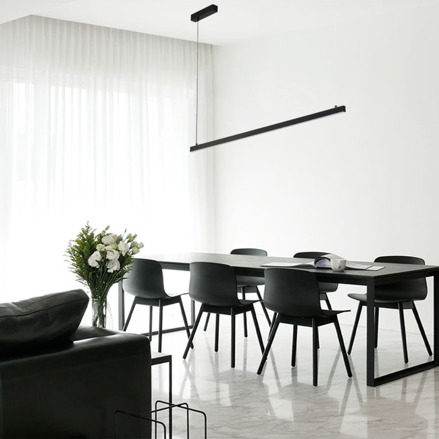 Argon 8835 - LED luster na sajli MIAMI LED/37W/230V 3000K crna