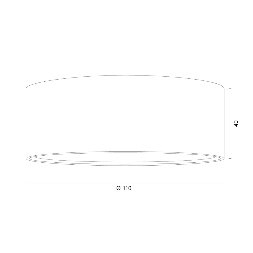 Argon 8905 - Plafonsko svetlo ELORA 1xGX53/7W/230V prečnik 11 cm crna