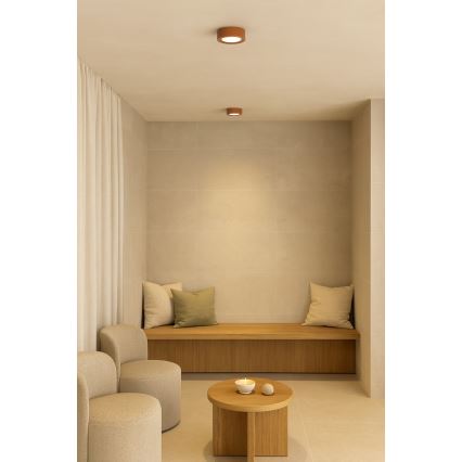 Argon 8916 - Plafonska lampa ELORA 1xGX53/7W/230V prečnik 11 cm terakotna