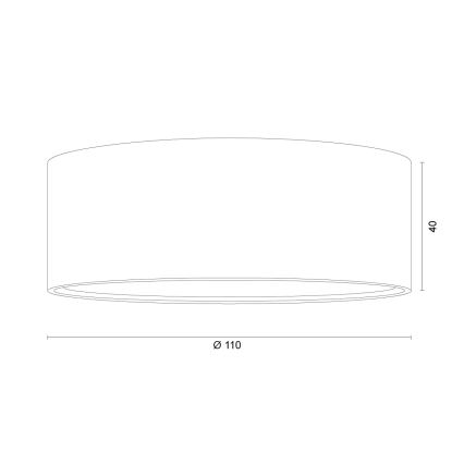 Argon 8916 - Plafonska lampa ELORA 1xGX53/7W/230V prečnik 11 cm terakotna