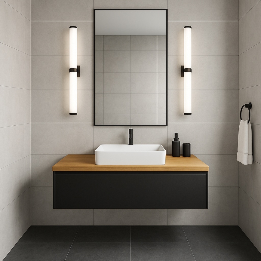 Argon 8927 - LED osvetljenje za ogledalo u kupatilu BATUMI LED/24W/230V 3000K IP44 crno