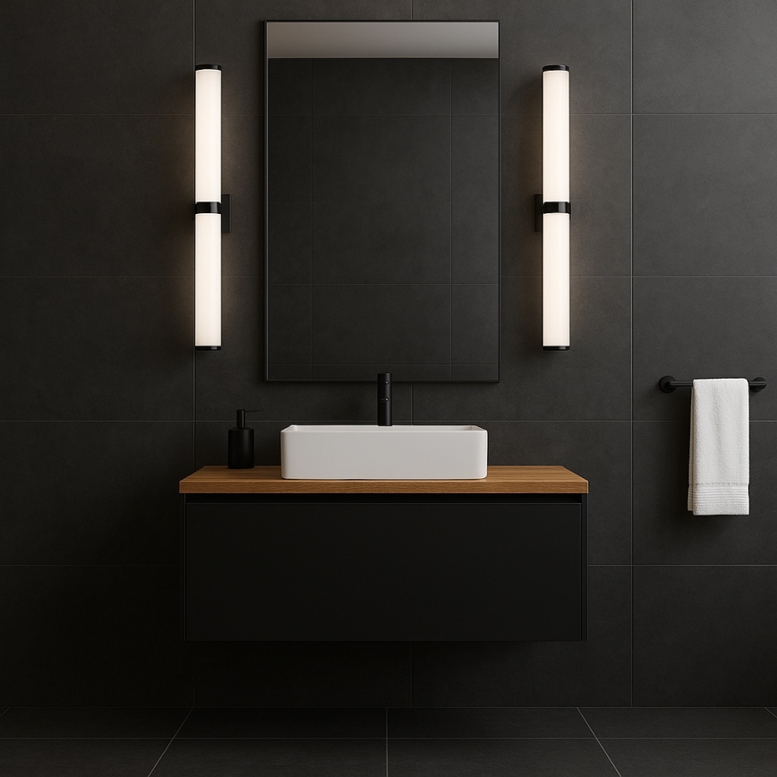Argon 8927 - LED osvetljenje za ogledalo u kupatilu BATUMI LED/24W/230V 3000K IP44 crno