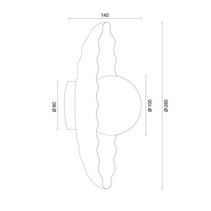 Argon 8934 - Zidna svetiljka BOLL 1xG9/6W/230V bela