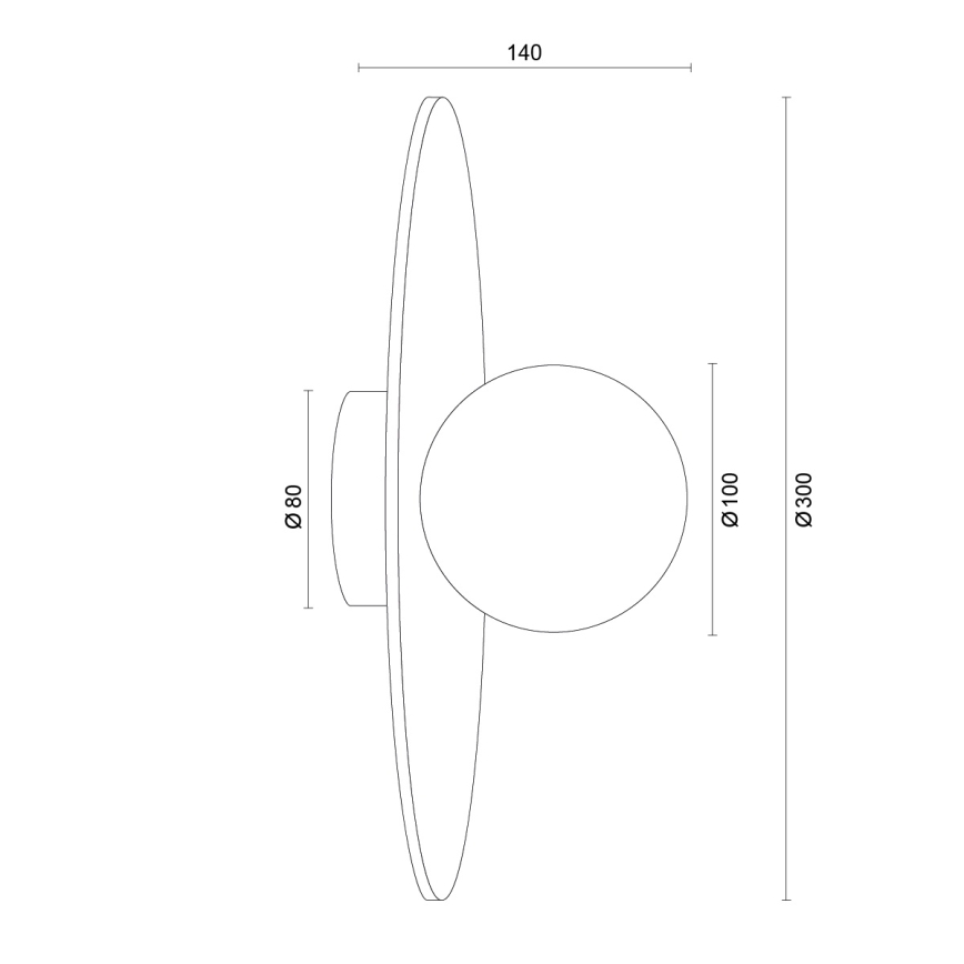 Argon 8936 - Zidno svetlo BOLL 1xG9/6W/230V bela