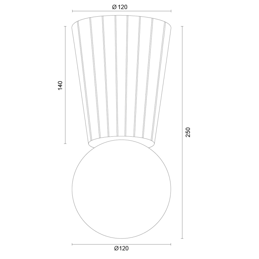 Argon 8973 - Kupaonsko plafonsko svetlo VOLANTE 1xG9/6W/230V IP44, prečnik 12 cm, bež
