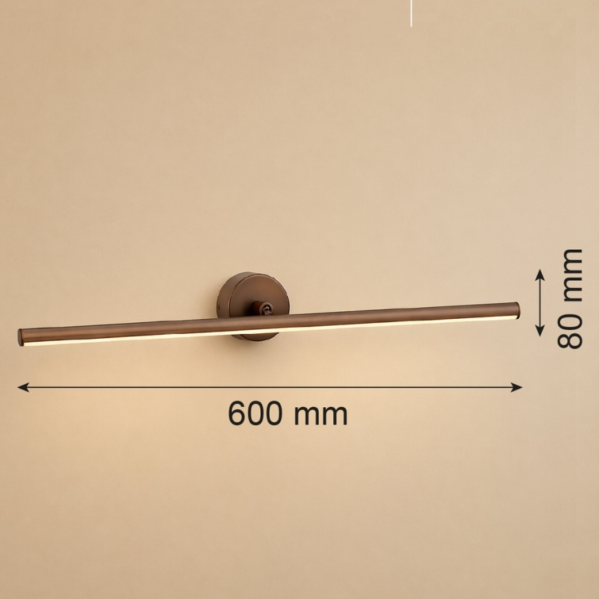 Argon 8995 - LED svetiljka za slike MIRI LED/10,8W/230V 3000K 60 cm braon