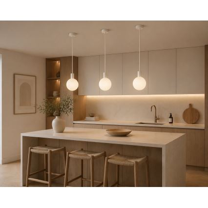 Argon 9004 - Spoljašnji luster na sajli ORE 1xG9/6W/230V IP44 bela