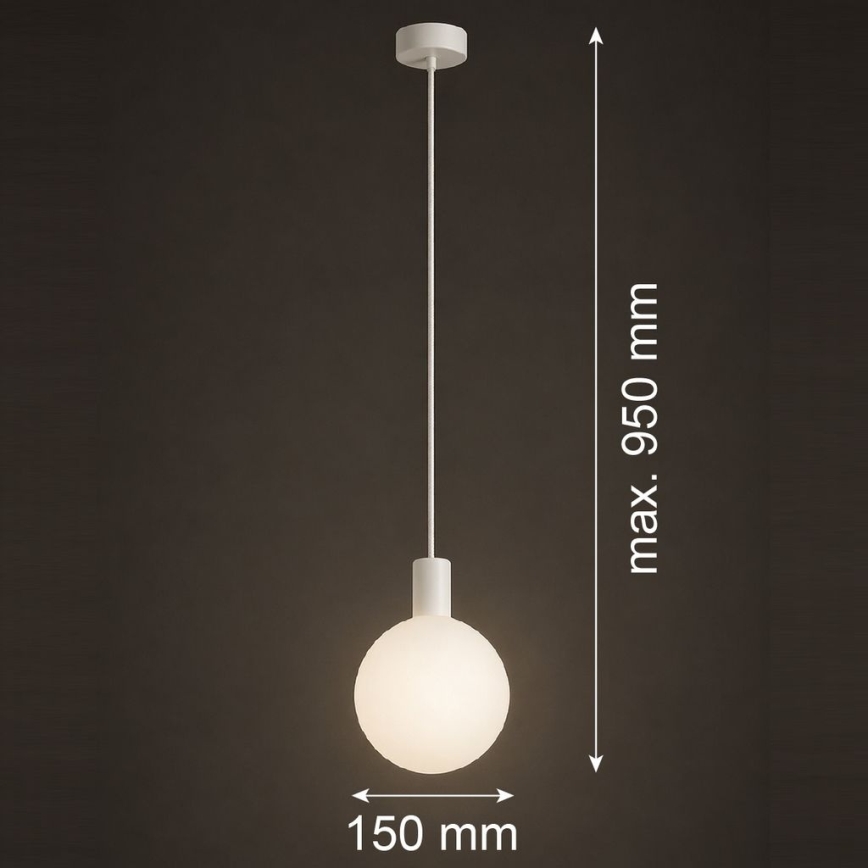 Argon 9004 - Spoljašnji luster na sajli ORE 1xG9/6W/230V IP44 bela