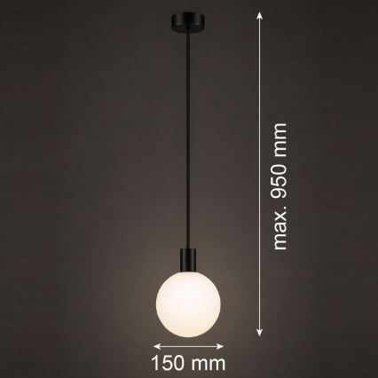 Argon 9005 - Spoljašnji luster na sajli ORE 1xG9/6W/230V IP44 crni