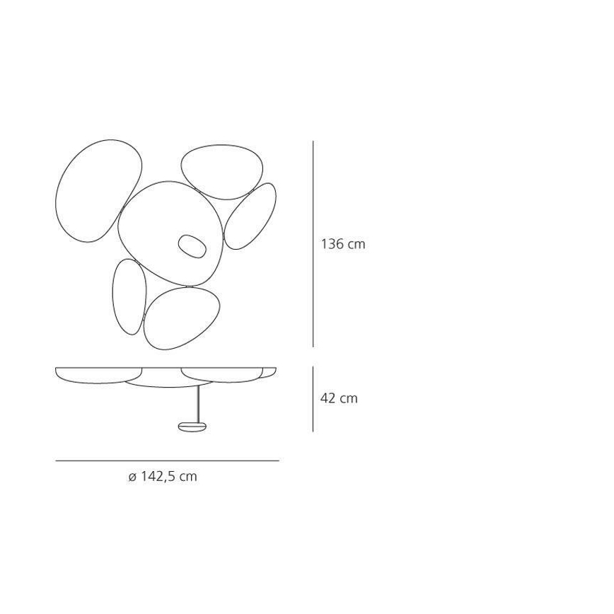 Artemide 1245110A - prigušiva LED stropno svetlo SKYDRO LED/29W/230V 3000K
