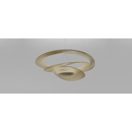 Artemide 1254120A - LED prigušiva luster na sajli PIRCE LED/44W/230V 3000K zlatna