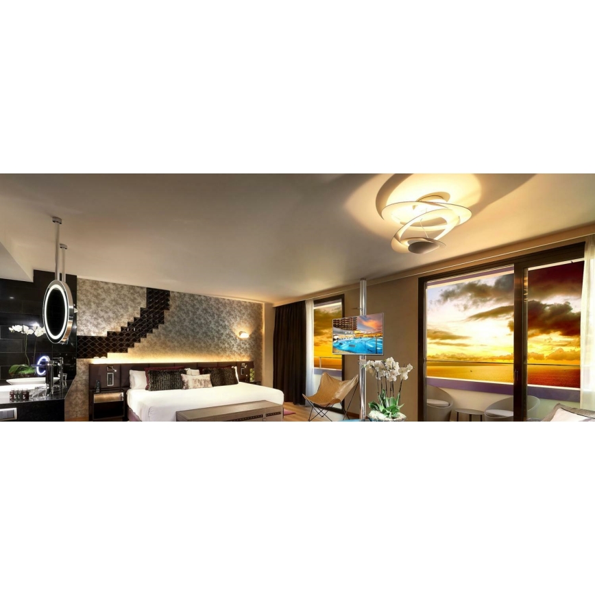 Artemide 1255110A - LED prigušiva stropna svetiljka PIRCE LED/44W/230V 3000K bela