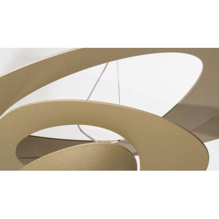 Artemide 1256120A - PIRCE LED luster na sajli, prigušiva, LED/44W/230V 3000K, zlatni