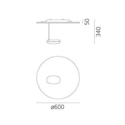 Artemide 1471110A - LED stropna svetiljka DROPLET (prigušiva) LED/29W/230V 3000K