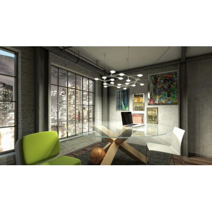 Artemide 1575050APP - LED prigušiva svetiljka na sajli NET LED/43W/230V prečnika 65 cm 3000K