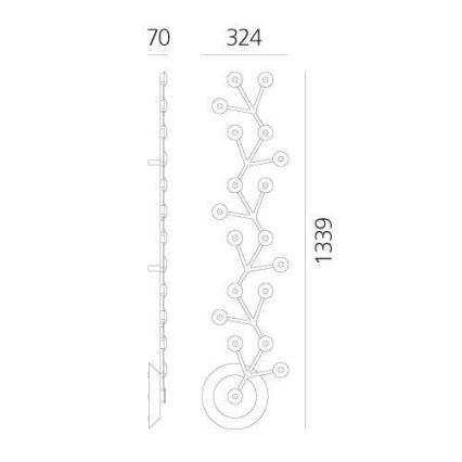 Artemide 1596050APP - prigušiva plafonska LED svetiljka NET LED/45W/230V 3000K