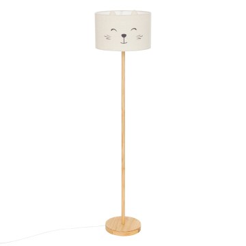 Atmosphera - Dečija podna lampa FÉLIX 1xE27/40W/230V mačka