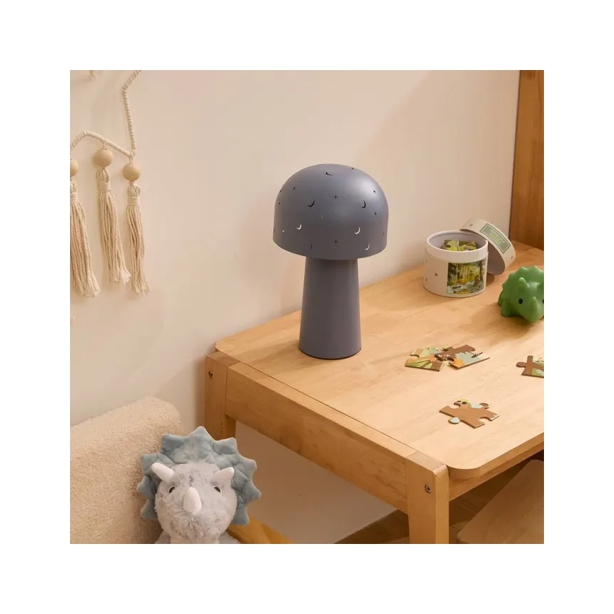 Atmosphera - Dečija stona lampa STARRY MUSHROOM 1xE14/25W/230V plava