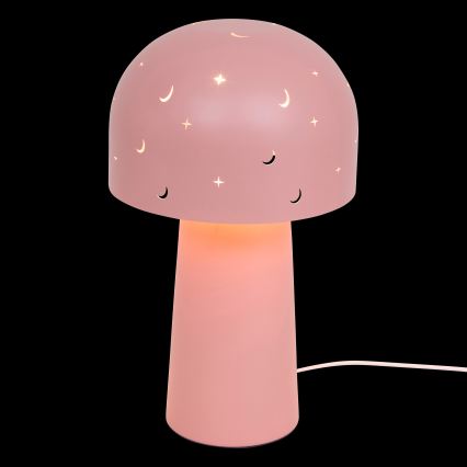 Atmosphera - Dečija stona lampa STARRY MUSHROOM 1xE14/25W/230V ružičasta