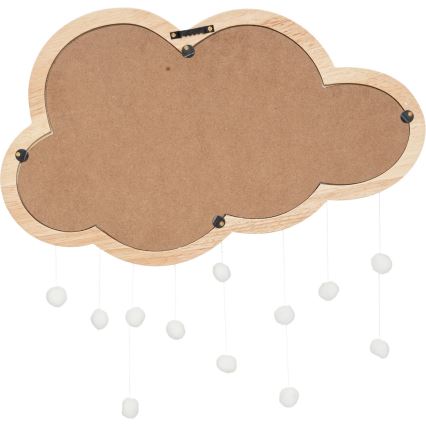 Atmosphera - Dečije zidno ogledalo CLOUD 40x36 cm, od drveta kaučukovca