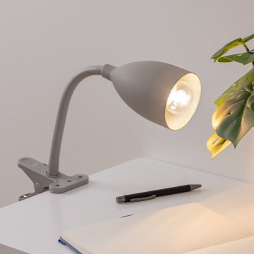 Atmosphera - Lampa sa stezaljkom SILY 1xE14/7W/230V siva