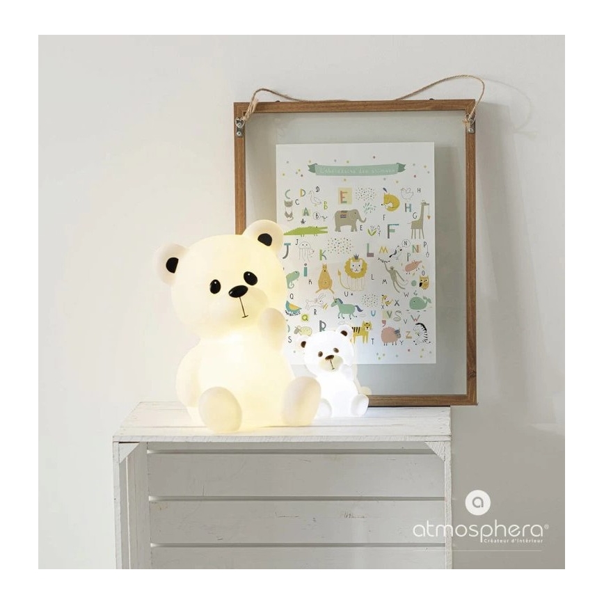 Atmosphera - LED dečije noćno svetlo TEDDY LED/3xAA bela